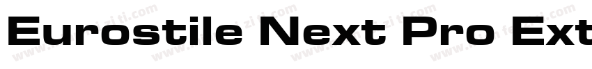 Eurostile Next Pro Extended字体转换